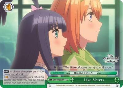 Like Sisters 5HY/W83-E061 CC The Quintessential Quintuplets Card