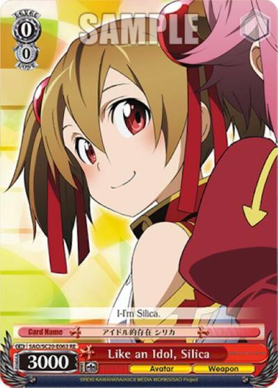 Like an Idol Silica SAO/SC20-E063 RE Sword Art Online Chronicle Set Card