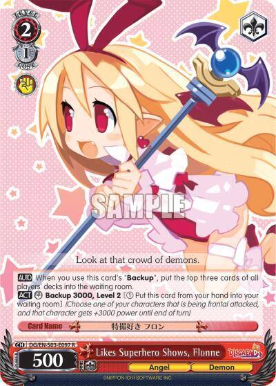Likes Superhero Shows Flonne DG/EN-S03-E097 R Disgaea Card