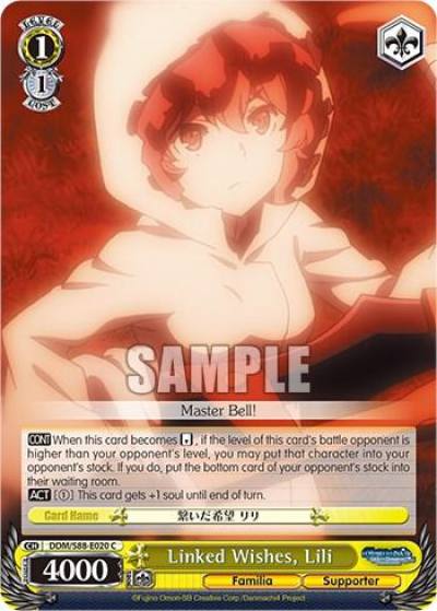 Linked Wishes Lili DDM/S88-E020 C Is it Wrong to Try to Pick Up Girls in a Dungeon? Card