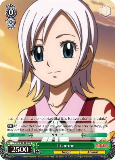 Lisanna FT/EN-S02-T04 TD Fairy Tail ver.E Card
