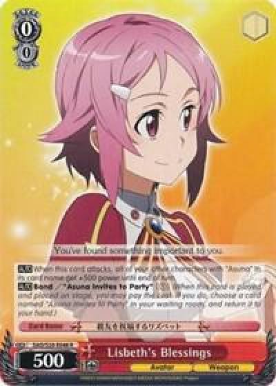 Lisbeths Blessings SAO/S20-E048 R Sword Art Online Card