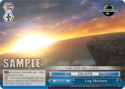 Log Horizon Alternate Foil LH/SE20-E49 CC LOG HORIZON Card