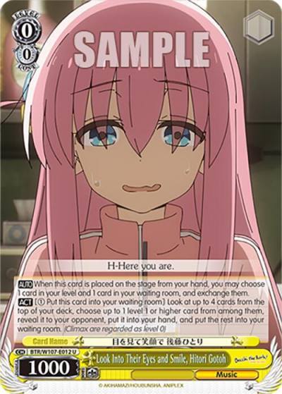 Look Into Their Eyes and Smile Hitori Gotoh BTR/W107-E012 U BOCCHI THE ROCK! Card
