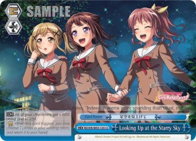 Looking Up at the Starry Sky BD/EN-W03-124 CC BanG Dream! Girls Band Party! MULTI LIVE Card