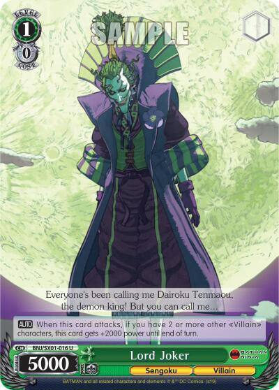 Lord Joker BNJ/SX01-016 U Batman Ninja Card