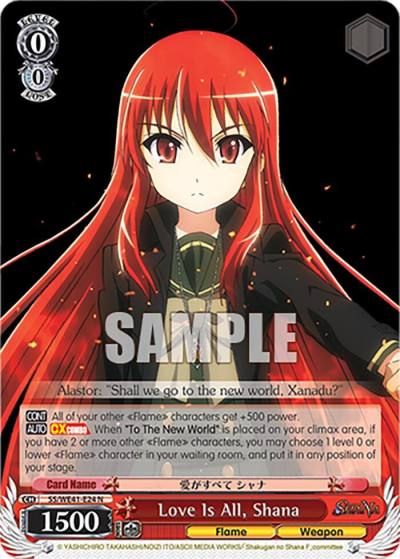 Love Is All Shana SS/WE41-E24 N Shakugan no Shana Premium Booster Card