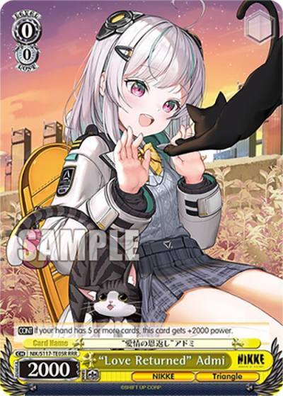 Love Returned Admi RRR NIK/S117-TE05R RRR GODDESS OF VICTORY: NIKKE Card