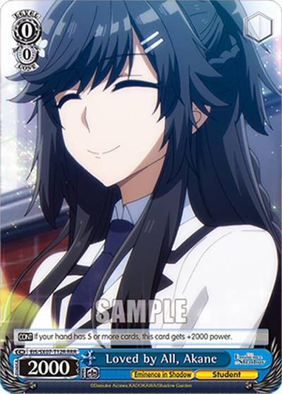 Loved by All Akane RRR EIS/SX07-T12R The Eminence in Shadow Card