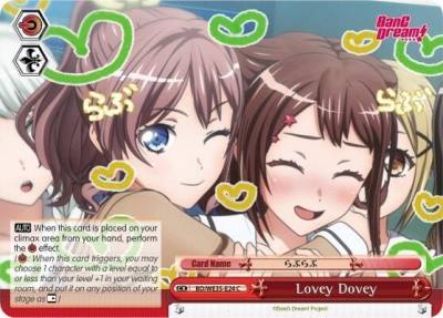 Lovey Dovey BD/WE35-E24 C Poppin’Party x Roselia Card