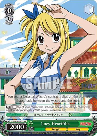 Lucy Heartfilia FT/EN-S02-035 U RE Fairy Tail Chronicle Set Card