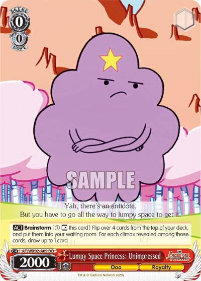 Lumpy Space Princess Unimpressed AT/WX02-A09 Adventure Time Card