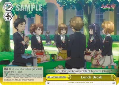 Lunch Break RRR CCS/WX01-030R RRR Cardcaptor Sakura: Clear Card Card