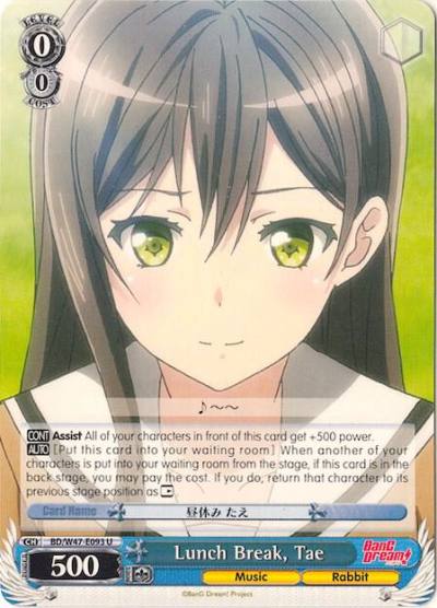 Lunch Break Tae BD/W47-E093 U BanG Dream! Card