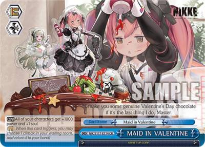 MAID IN VALENTINE NIK/S117-E114 CR GODDESS OF VICTORY: NIKKE Card
