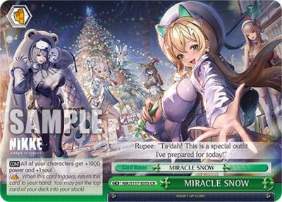 MIRACLE SNOW NIK/S117-E055 CR GODDESS OF VICTORY: NIKKE Card