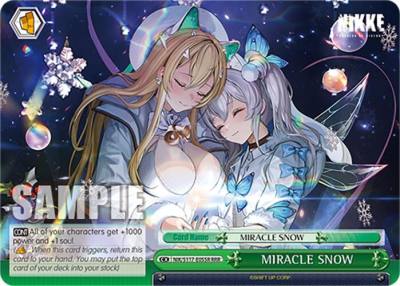 MIRACLE SNOW RRR NIK/S117-E055R RRR GODDESS OF VICTORY: NIKKE Card