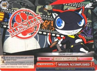 MISSION ACCOMPLISHED RRR P5/S45-E074R RRR Persona 5 Card