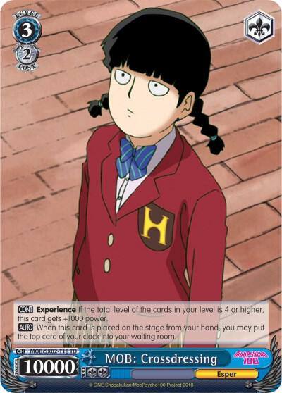 MOB Crossdressing MOB/SX02-T18 TD Mob Psycho 100 Card