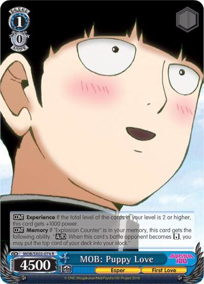 MOB Puppy Love MOB/SX02-074 R Mob Psycho 100 Card