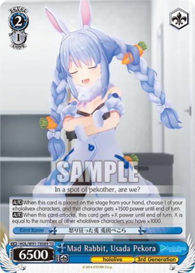 Mad Rabbit Usada Pekora HOL/W91-TE089 TD hololive production Card