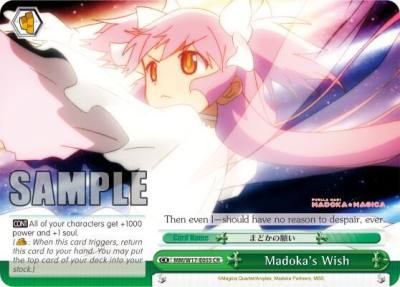 Madokas Wish MM/W17-E055 CR Puella Magi Madoka Magica Card