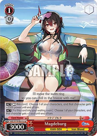 Magdeburg SR AZL/S119-E077S SR Azur Lane Vol. 2 Card
