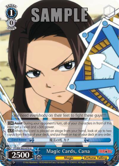 Magic Cards Cana FT/EN-S02-079 U Fairy Tail ver.E Card