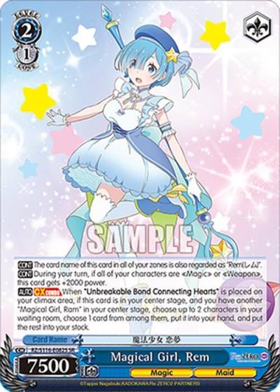 Magical Girl Rem SR RZ/S116-E082S Re:ZERO -Starting Life in Another World- Vol.3 Card
