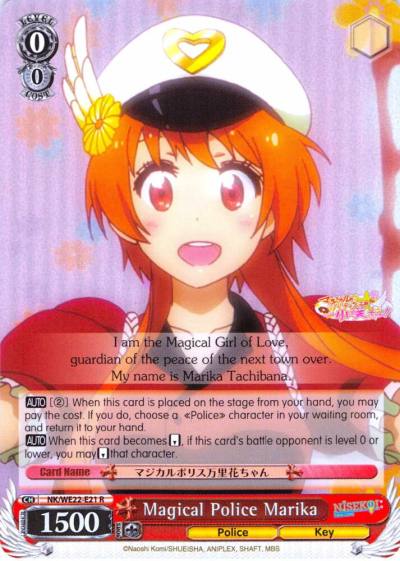 Magical Police Marika Parallel Foil NK/WE22-E21 NISEKOI Extra Booster Card
