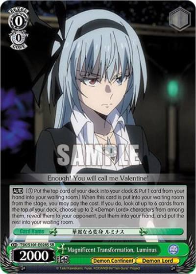 Magnificent Transformation Luminus SR TSK/S101-E028 SR That Time I Got Reincarnated as a Slime Vol.3 Card