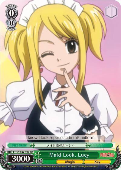 Maid Look Lucy FT/EN-S02-T05 TD Fairy Tail ver.E Card