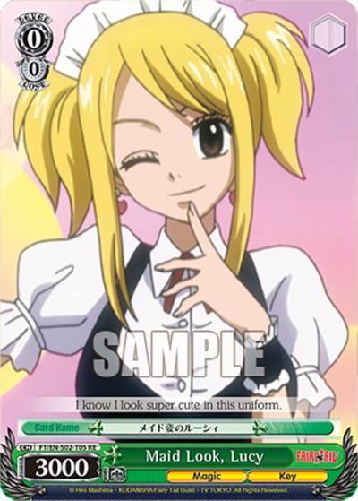Maid Look Lucy FT/EN-S02-T05 TD RE Fairy Tail Chronicle Set Card
