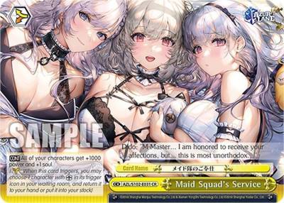 Maid Squads Service AZL/S102-E031 CR Azur Lane Card