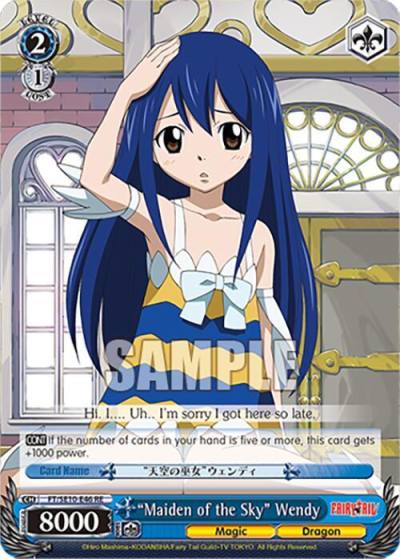 Maiden of the Sky Wendy FT/SE10-E46 PR RE Fairy Tail Chronicle Set Card