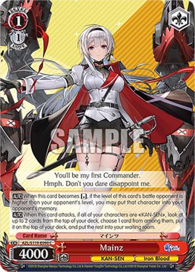 Mainz AZL/S119-E090 C Azur Lane Vol. 2 Card