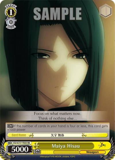 Maiya Hisau TD FZ/SC17-TE03 RE Fate/Zero Chronicle Set Card
