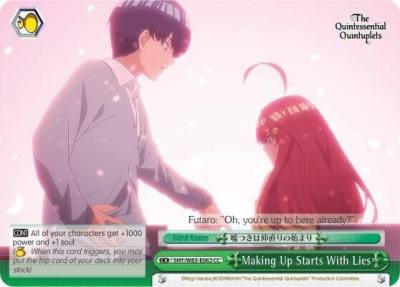 Making Up Starts With Lies 5HY/W83-E062 CC The Quintessential Quintuplets Card