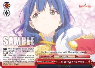 Making You Wait RSL/S98-E076 CC Revue Starlight The Movie Card