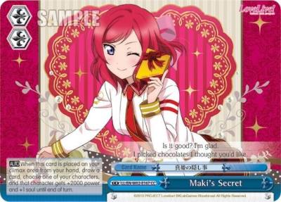 Makis Secret LL/EN-W02-E167 CC Love Live! DX Vol.2 Card