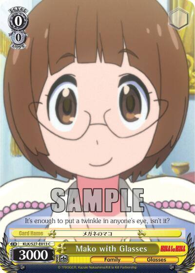 Mako with Glasses KLK/S27-E013 C KILL la KILL Card