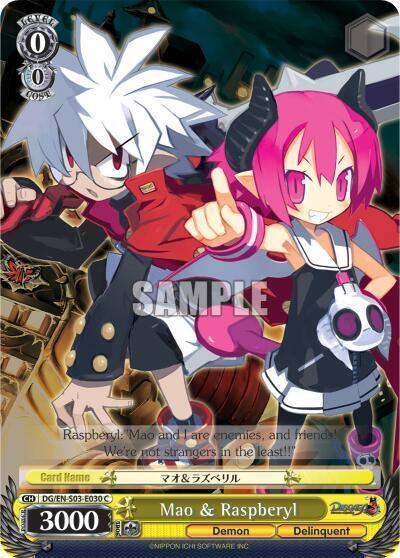 Mao and Raspberyl DG/EN-S03-E030 C Disgaea Card