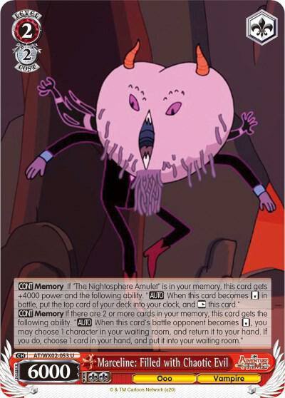 Marceline Filled with Chaotic Evil AT/WX02-053 U Adventure Time Card