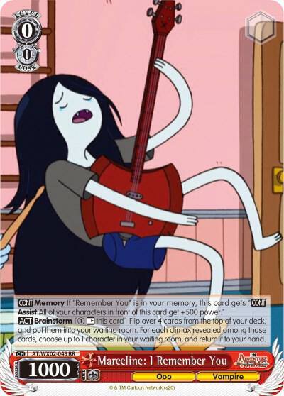 Marceline I Remember You AT/WX02-043 RR Adventure Time Card