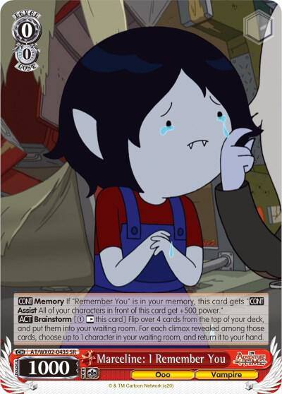 Marceline I Remember You SR AT/WX02-043S SR Adventure Time Card