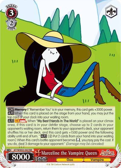 Marceline the Vampire Queen AT/WX02-042 RR Adventure Time Card