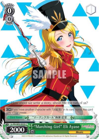 Marching Girl Eli Ayase LL/EN-W02-E035 C Love Live! DX Vol.2 Card