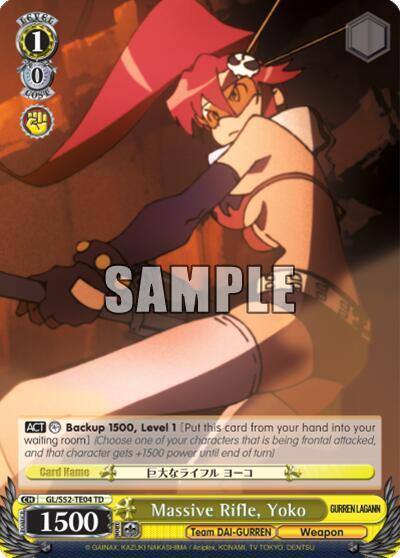 Massive Rifle Yoko GL/S52-TE04 Gurren Lagann Card