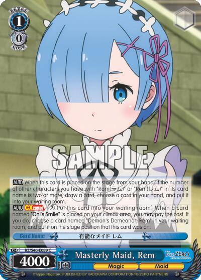 Masterly Maid Rem RZ/S46-E089 C Re:ZERO Card