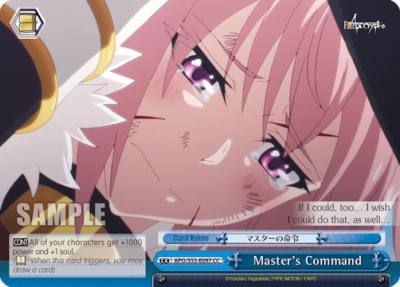 Masters Command APO/S53-E097 CC Fate/Apocrypha Card